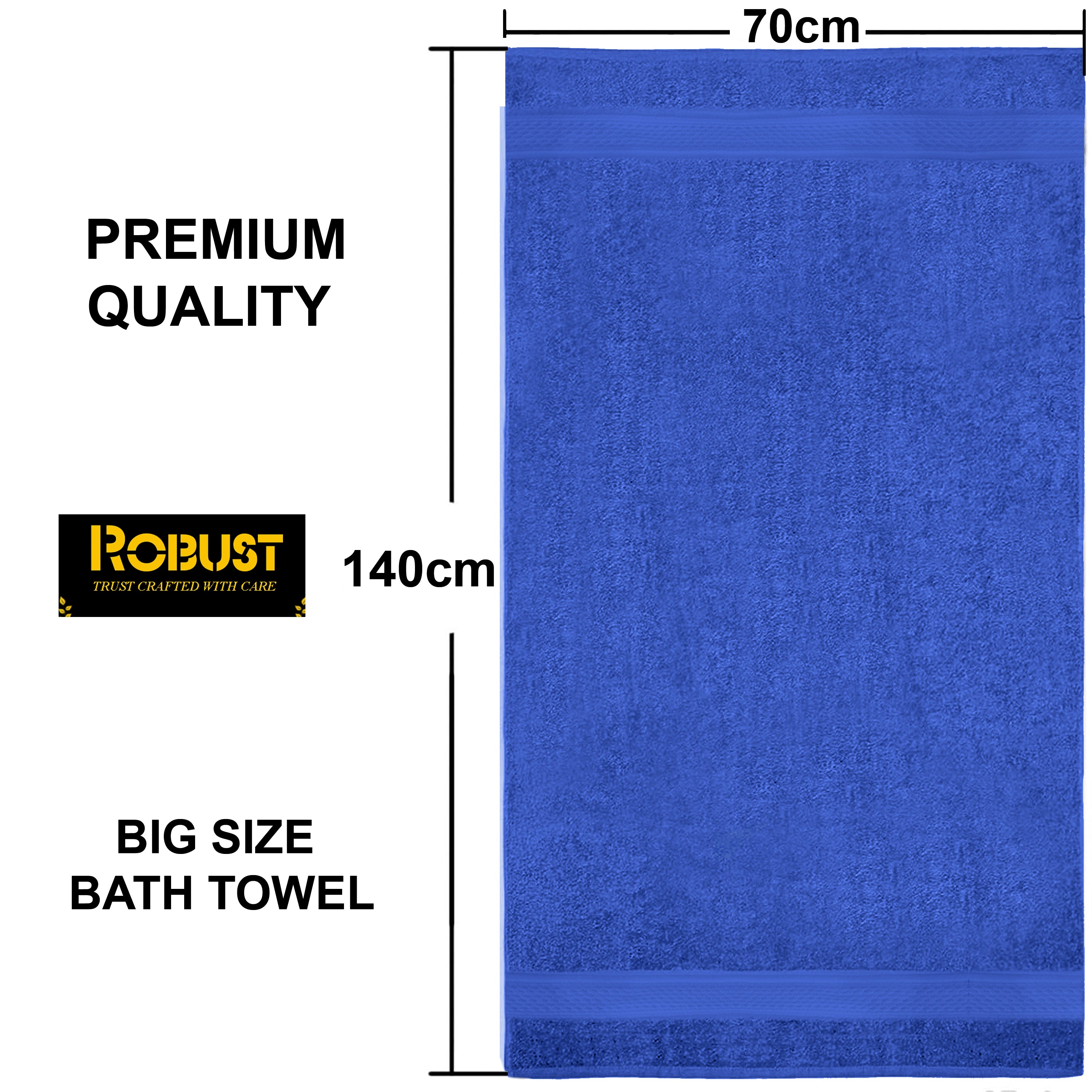 Bath Towels Set, 600 GSM & 100% Cotton, High Quality, Quick Drying, Highly Absorbent Thick and Soft Towels