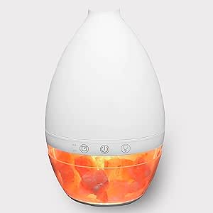 Robust Himalayan Salt Essential Oil Diffuser, Aroma Oil Diffuser, 220 ML Capacity, Adjustable Diffuser and Brightness Levels