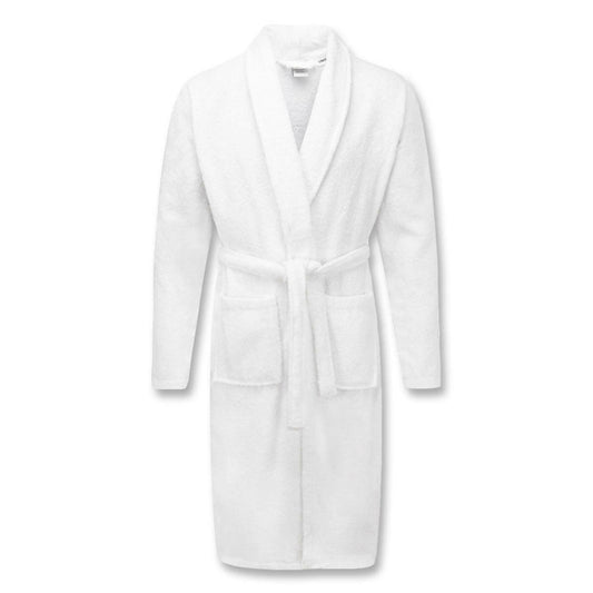 Cotton Bath Robe, 100% Pure Cotton, Unisex bath robe, White Color