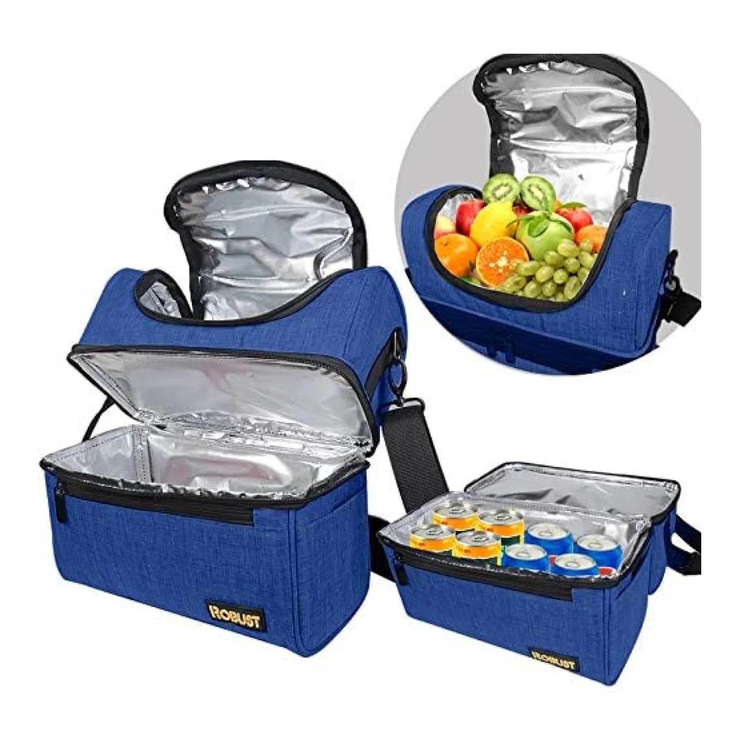 Robust Insulated Leakproof Lunch Bag with Shoulder Strap